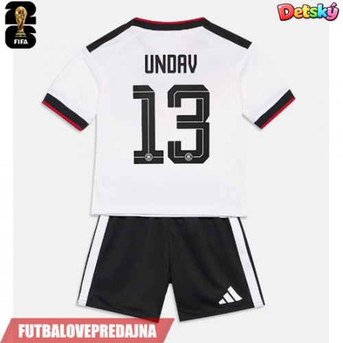 Lacne Dětský Futbalové dres Nemecko Deniz Undav #13 MS 2026 Krátky Rukáv - Domáci (+ trenírky)